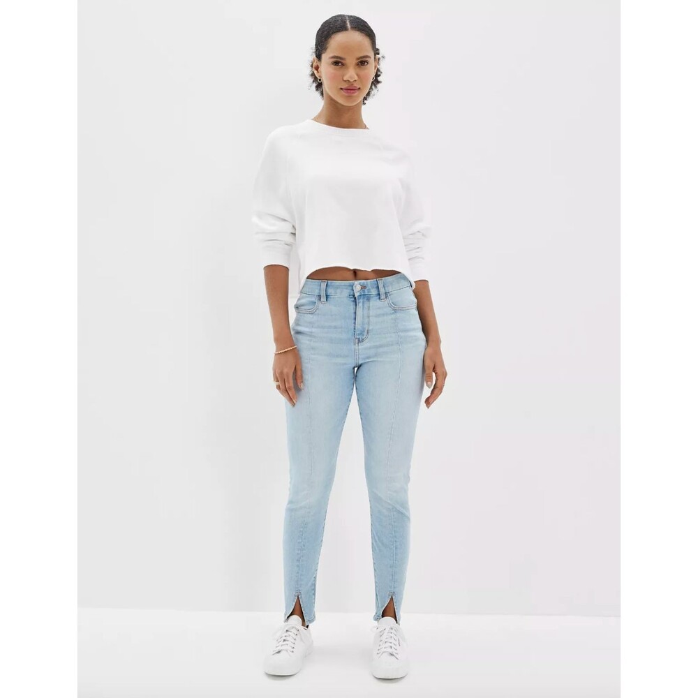 C151 American Eagle Next Level Stretch Curvy High-Waisted Jegging Size 4 NWT